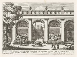 Tuin van een paleis te Roma Lordlar Boromei