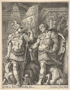 İki Romalı Asker, 17. yüzyıl. by Giovanni Francesco Venturini