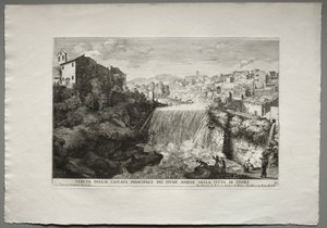 Tivoli şehrinde Aniene Nehri