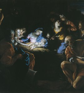 Çobanların Hayranlığı (tuval üzerine yağlı boya) by Giovanni Lanfranco