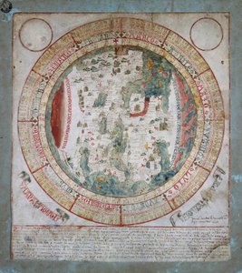 Dünya haritası, Giovanni Leardo tarafından aydınlatma, Bertoliana Civic Library, Vicenza by Giovanni Leardo