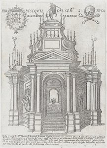 Dük Alessandro Farnese için Katafalk, 1593