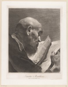 Havari Matta Sanctus Matthaeus (nesne üzerindeki başlık) Havariler (dizi adı) by Giovanni Marco Pitteri