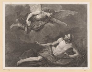 Assisi Aziz Francis ve Melek by Giovanni Marco Pitteri