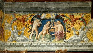 Bir deniz tanrısına küçük bir domuz sunulur by Giovanni Maria Falconetto