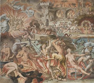 cehennem, 1614 by Giovanni Mauro della Rovere