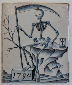 Ölüm alegorisiyle plaket by Giovanni Meazzi