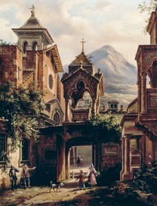 Giovanni Migliara (1785-1837) (imzalı Teodolinda Migliara), gemide petrol by Giovanni Migliara