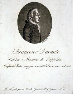 Francesco Durante (1686-1756) (gravür) by Giovanni Morghen