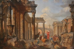 Vaiz ile Roma Harabeleri