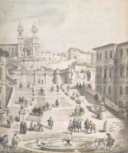 İspanyol Merdivenleri, yaklaşık 1756-58.