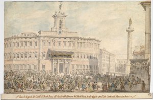Piyango Piazza di Montecitorio, 1743-1744.