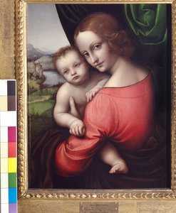 Madonna ve Çocuk (Elmanın Leydisi), c.1525 (panelde yağlı boya)