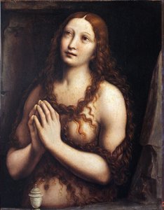 Tövbekar Mary Magdalene par Giampietrino (16. Yüzyılın 1 Yarısı), 16. Yüzyılın İlk Yarısı. - Panelde Tempera, 49x39 - Devlet İnziva Yeri, St. Petersburg