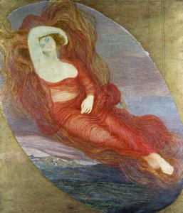 Aşk tanrıçası by Giovanni Segantini
