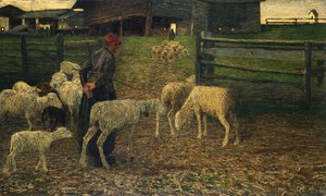 Giovanni Segantini (1858-1899) tarafından kıvrıma dönüş by Giovanni Segantini