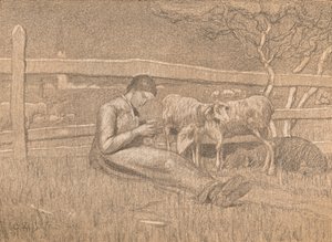 Çoban, c1888 by Giovanni Segantini