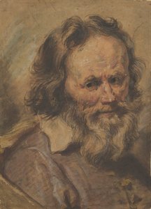 Sakallı Bir Adamın Başı, 1600-1630. by Giovanni Serodine