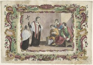 mahkumları ziyaret etmek III. Opus misericordiae spiritualis / La tercera obra de misericordia spiritüel (...) (nesne üzerindeki başlık) Merhametin Manevi Eserleri (dizi adı) by Giovanni Volpato