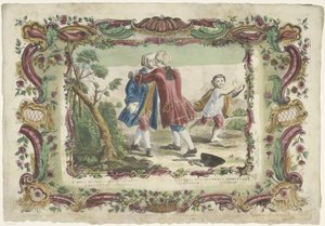 Günahların bağışlanması V. opus misericordiae spiritualis / La quinta obra misericordia spiritüel (nesne üzerindeki başlık) Merhametin Manevi Eserleri (dizi adı) by Giovanni Volpato