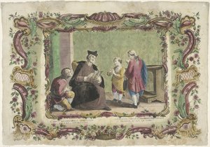 cahillere öğretmek II opus misericordiae spiritualis / La segunda obra de misericordia spiritüel (...) (nesne üzerindeki başlık) Merhametin Manevi Eserleri (dizi adı) by Giovanni Volpato