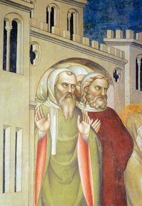 İnsan figürleri, Lazarus'un Dirilişi'nden detay by Giovanni da Milano