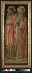 St John the Baptist ve St Anthony Abbot (panelde tempera ve altın)