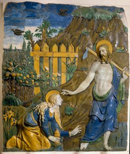 Noli Me Tangere Seramik Rölyef Giovanni della Robbia (1469-1529) Floransa, Bargello Ulusal Müzesi