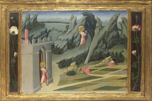 Vaftizci Yahya, Çöl Predella Paneline çekilirken, 1454