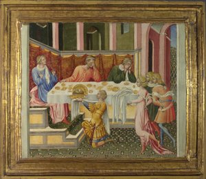 Herod Predella Paneline getirilen Vaftizci Yahya