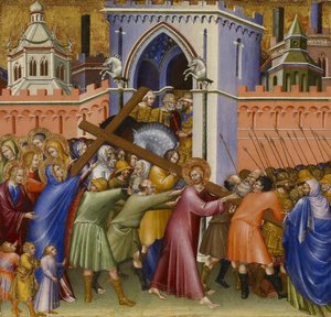 Malavolti sunağından Calvary Yolunda İsa, 1426