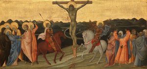 Çarmıha Gerilme Mary, John, Mary Magdalene, St Longinus ve Dönüştürülmüş Centurion ile Çarmıha Gerilme