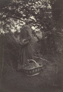 Yerde Sepetle Duran Kadın, 1870.