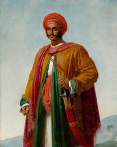 Bir Kızılderili Portresi Çalışması, ca. 1807. by Girodet de Roucy Trioson
