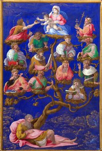 ""Jesse Ağacı"" Tablosu Gerolamo Genga (1476-1551) tarafından 1535 civarında Londra, Ulusal galeri