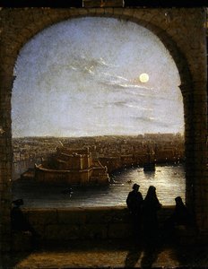 Tahkimatların İçinde, Valetta- Bir Kemerden Gece Manzarası