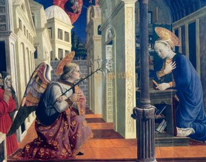 Camerino'dan Girolamo di Giovanni tarafından duyuru (yaklaşık 1449-1473), ayrıntı, yaklaşık 1460 by Girolamo Giovanni