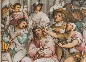 Orta Nef, Dördüncü Güney Açıklığı, Dikenlerin Taç Giymesi, Girolamo Romanino by Girolamo Romanino