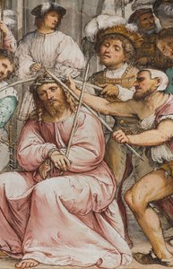 Orta Nef, Dördüncü Güney Açıklığı, Dikenlerin Taç Giymesi, Girolamo Romanino by Girolamo Romanino