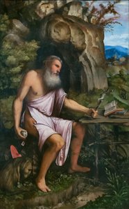 Tövbekar Aziz Jerome by Girolamo Romanino