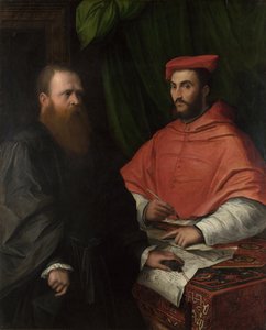 Kardinal Ippolito de Medici ve Monsenyör Mario Bracci, 1532