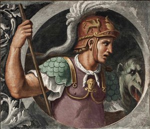 Aziz George par Girolamo da Carpi (1501-1556). Fresk, boyut: 78x91, Ulusal Resim Galerisi, Ferrara by Girolamo da Carpi