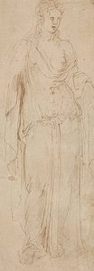 Ayakta figür. 1530/50 civarında (?) by Girolamo da Carpi