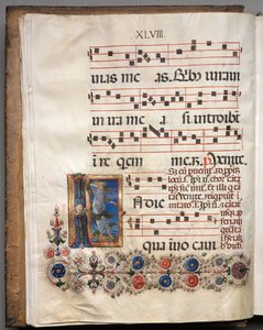 Antiphonary: İlk harf, melek, c. 1470-1480.
