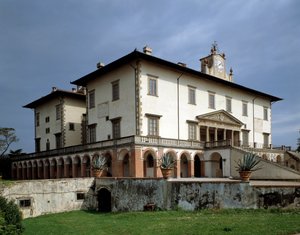 Poggio a Caiano Villa Medicea Cephesi - yaklaşık. 1480-1485