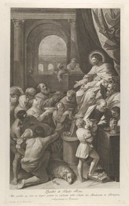 Sağda oturan Aziz Eyüp, halkın hediyelerini alıyor..., yakl. 1760-1800.