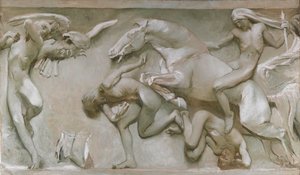 Büyük Keşiflerden, Kasvetli Çağlar Boyunca..., 1906. by Giulio Aristide Sartorio