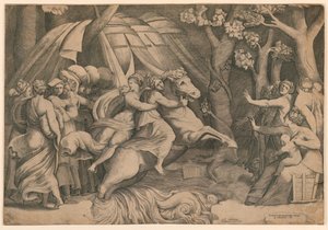 Tiber'i Geçen Clelia by Giulio Bonasone