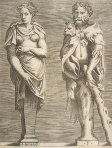 Herkül ve Deianira Şartları, yak. 1531-76., yakl. 1531-76. by Giulio Bonasone