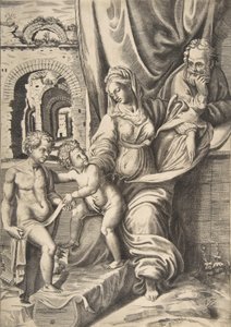 Kutsal Aile ve bebek Vaftizci Yahya, 1531-76., 1531-76.